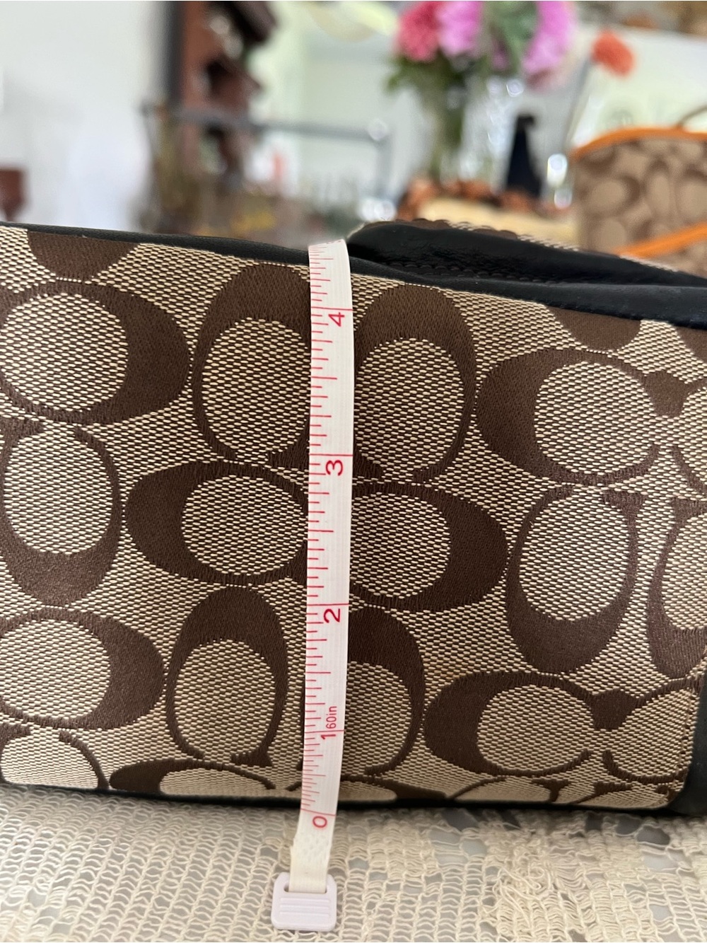 Coach Legacy Leigh Signature Canvas and Black Leather Shoulder Bag - Picture 15 of 16